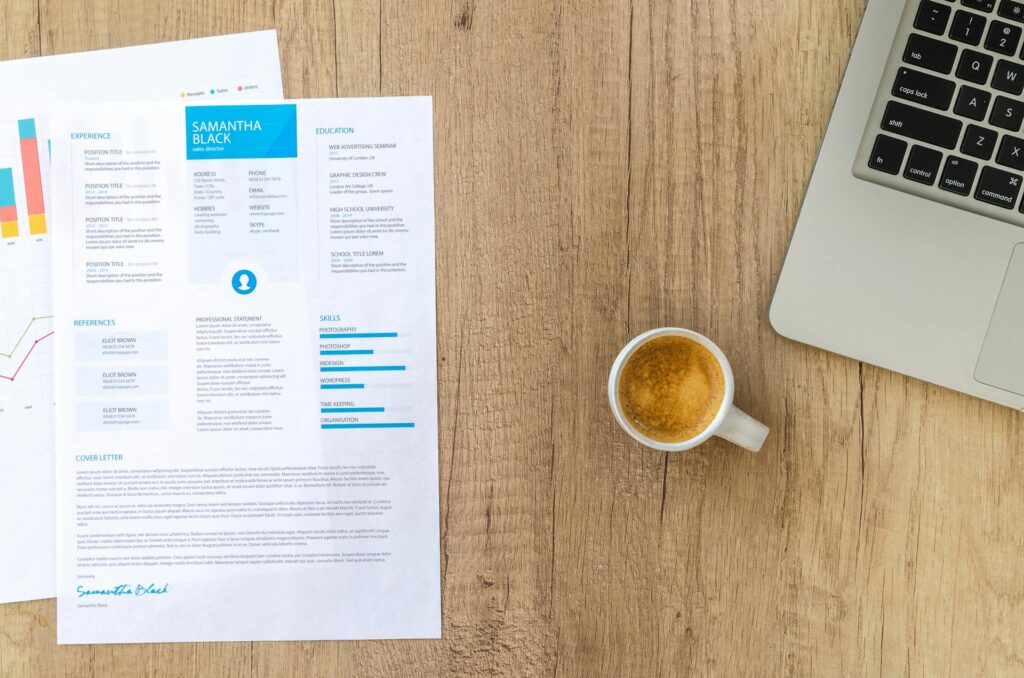 Cover letter and CV