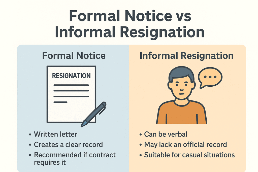 Writing a resignation letter